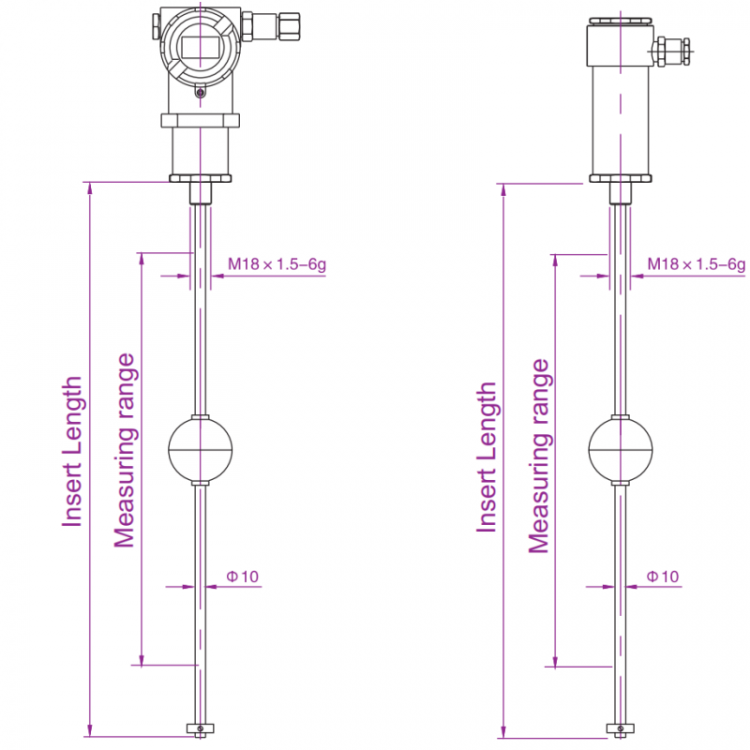 oil-water interface meter, magnetostrictive level sensor ...