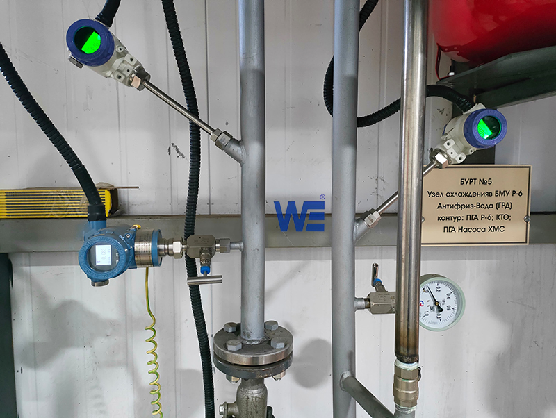 Temperature Transmitter and Pressure Transmitter installed on new production line