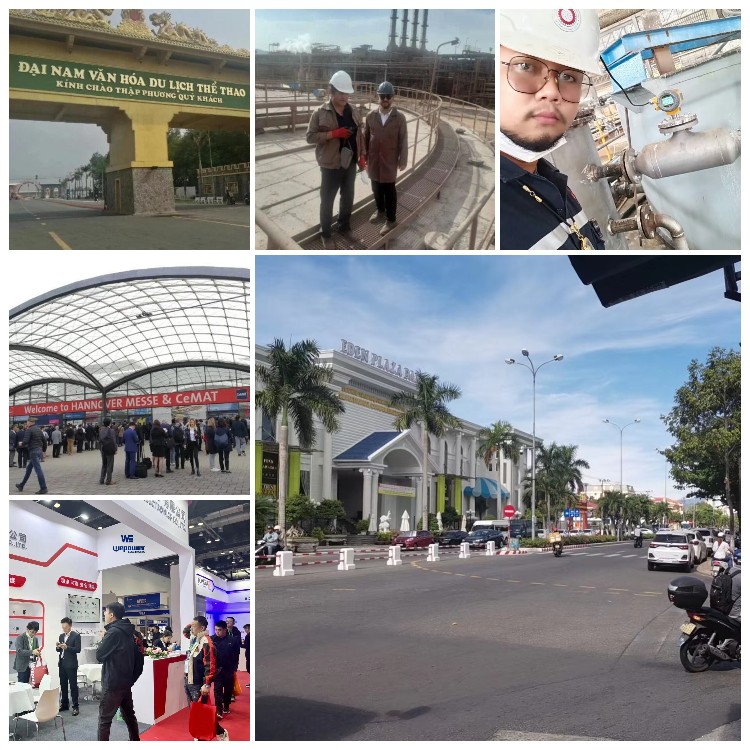 Wepower Electronic visting customer and exhibition