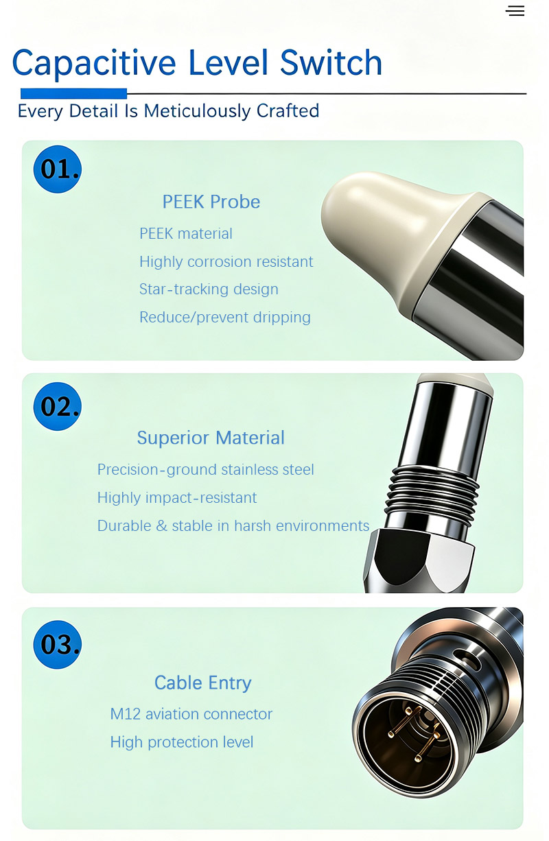 capacitance point level switch-details