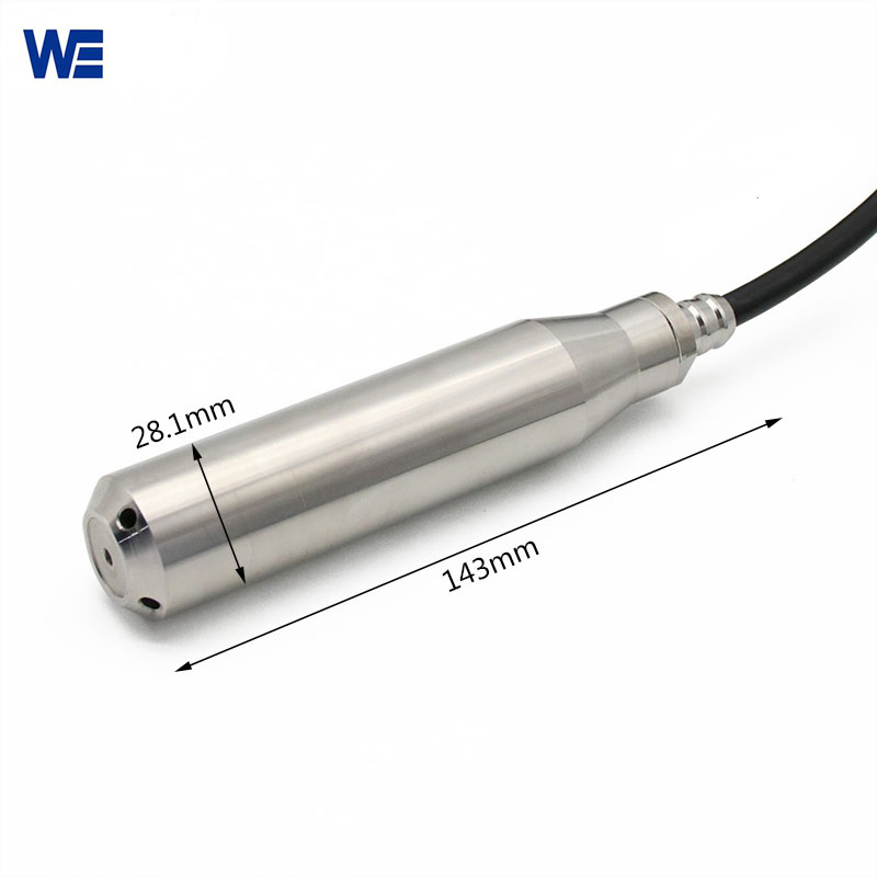 submersible level transmitter stainless steel probe