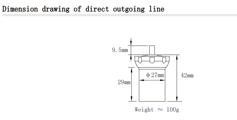 temperature sensor-dimension drawing